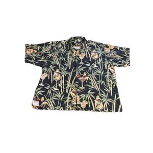 Tommy Bahama 100% Silk Hawaiian Shirt - Size XXL